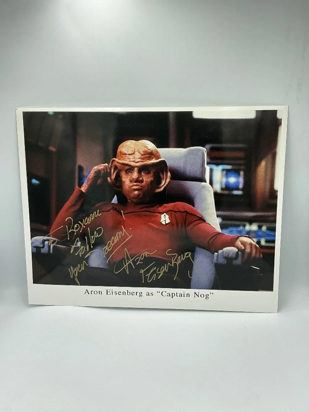 Star Trek Autographed Aron Eisenberg Signed Photo Nog DS9 8x10 Captain Promo - Picture 1 of 7